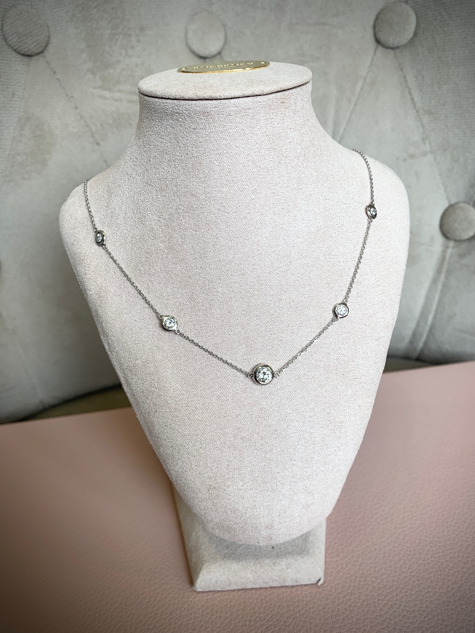 Újrahasznosított gyémánt nyaklánc by LIKO Jewellery